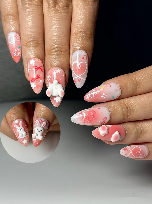 Y2K Chrome Star Press On Nails | Burgundy Gradient Stiletto Nails | Retro Heart Nail Art | Metallic Nails | Handmade Press Ons | HC1302HC (Copy)