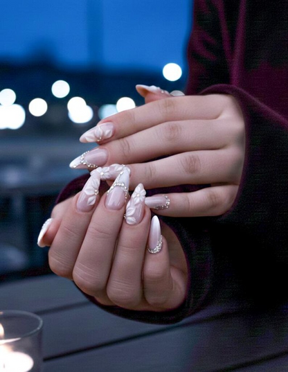 Wedding Elegant Pink Press Ons