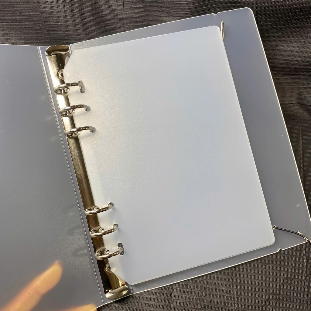 Transparent Nail Art Binder | Press On Nails Storage Book | Clear Ring Binder Album | Professional Nail Display Organizer