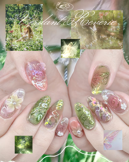 Verdant Reverie Press On Nails by FudiNails | OA17DL